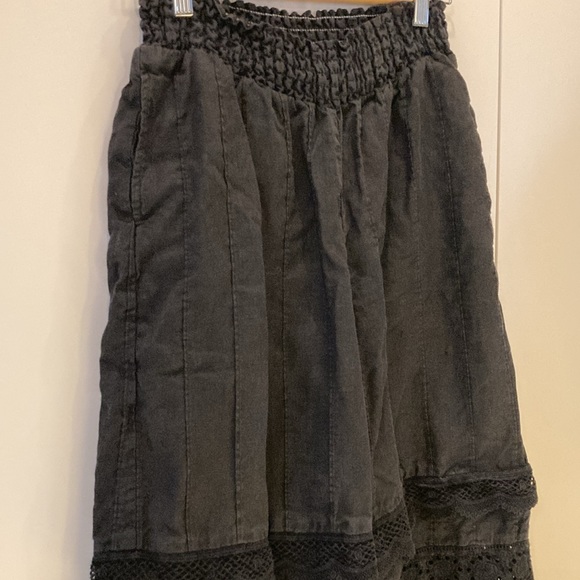 Johnny Was crop lace cotton black pants M - Picture 4 of 16
